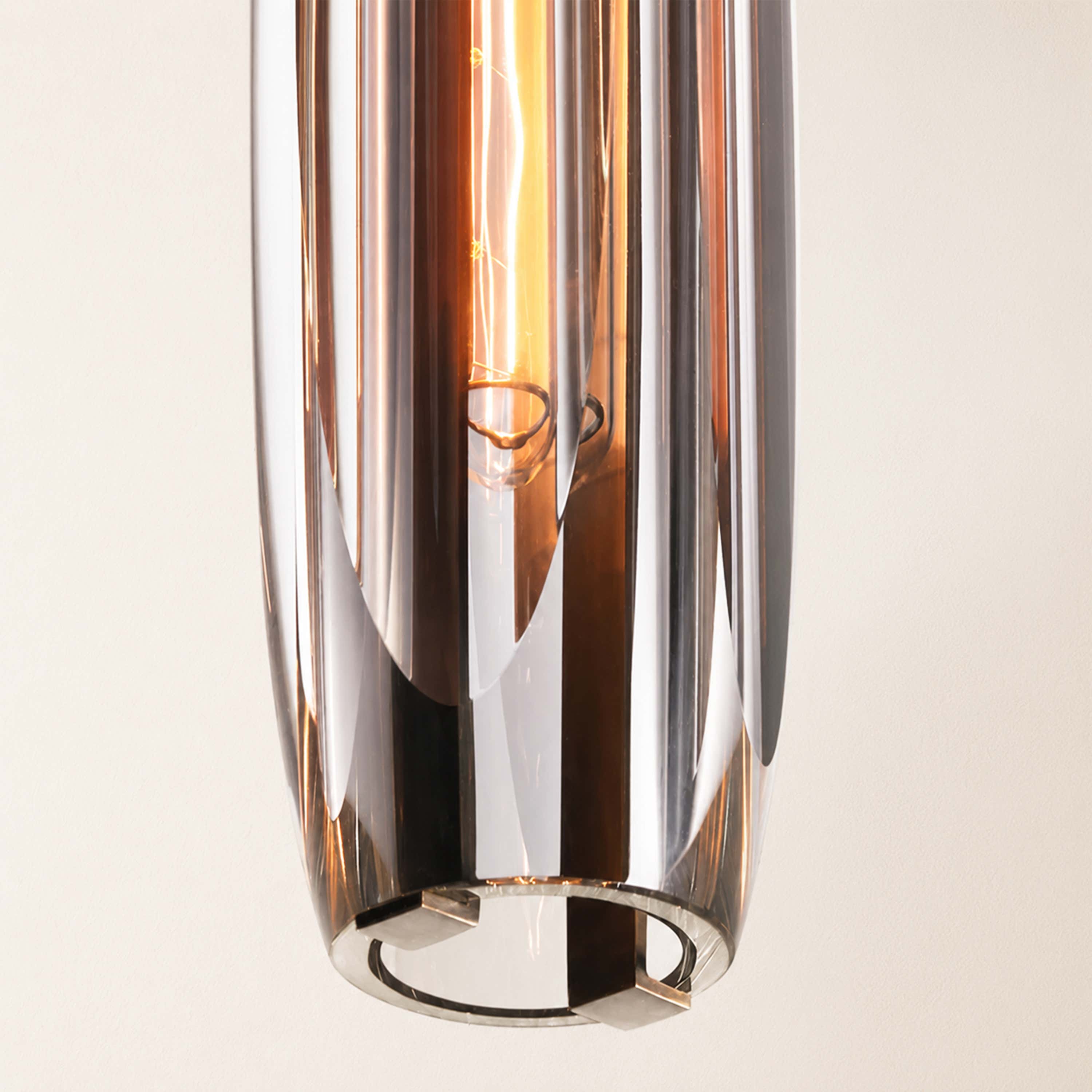 Virelle Smoke Crystal Wall Sconce