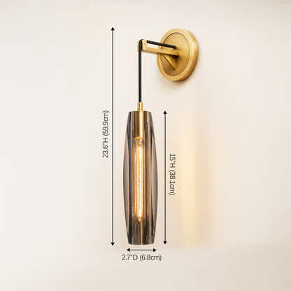 Virelle Smoke Crystal Wall Sconce