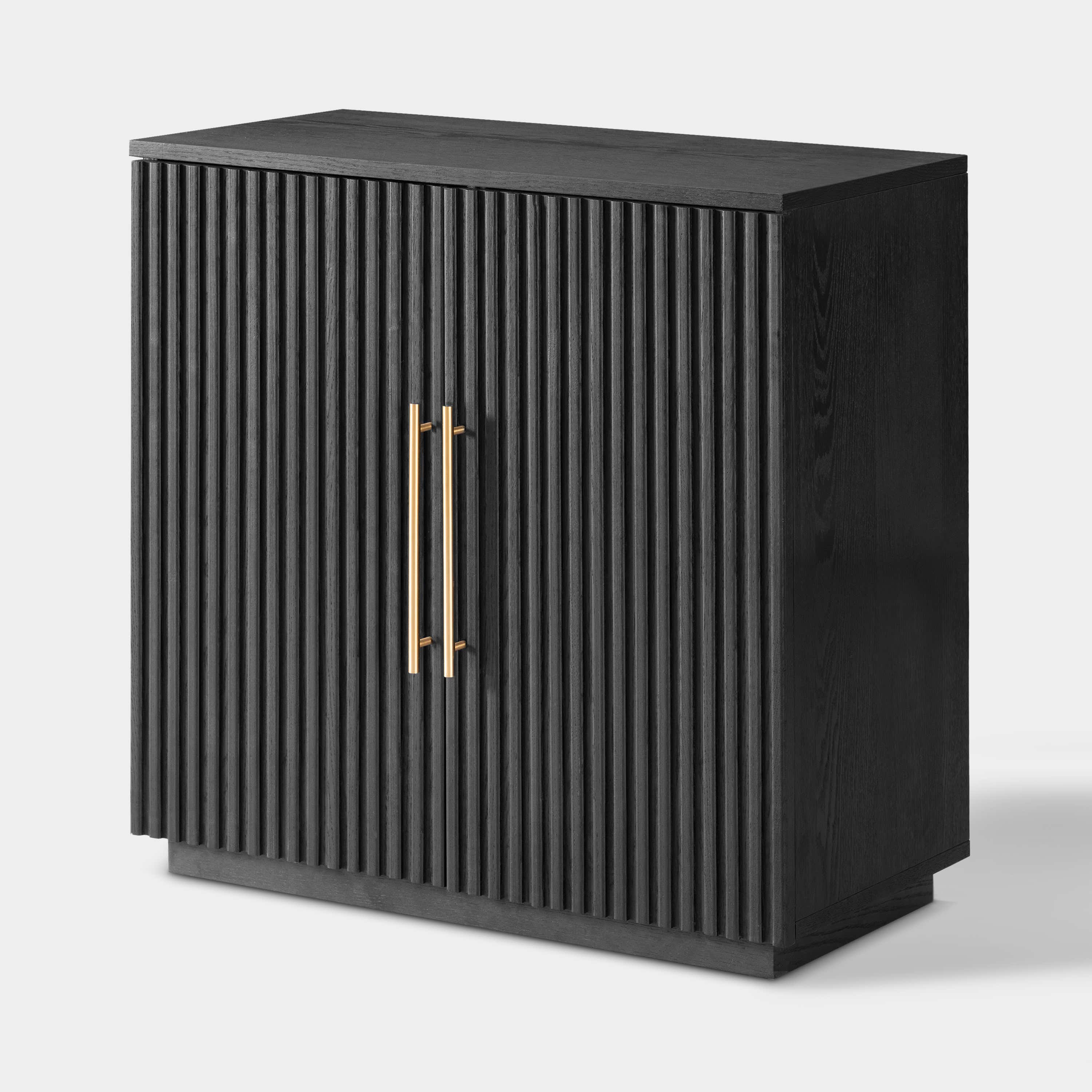 Holt 63″ Medienkonsole aus Eiche (2er-Set) 