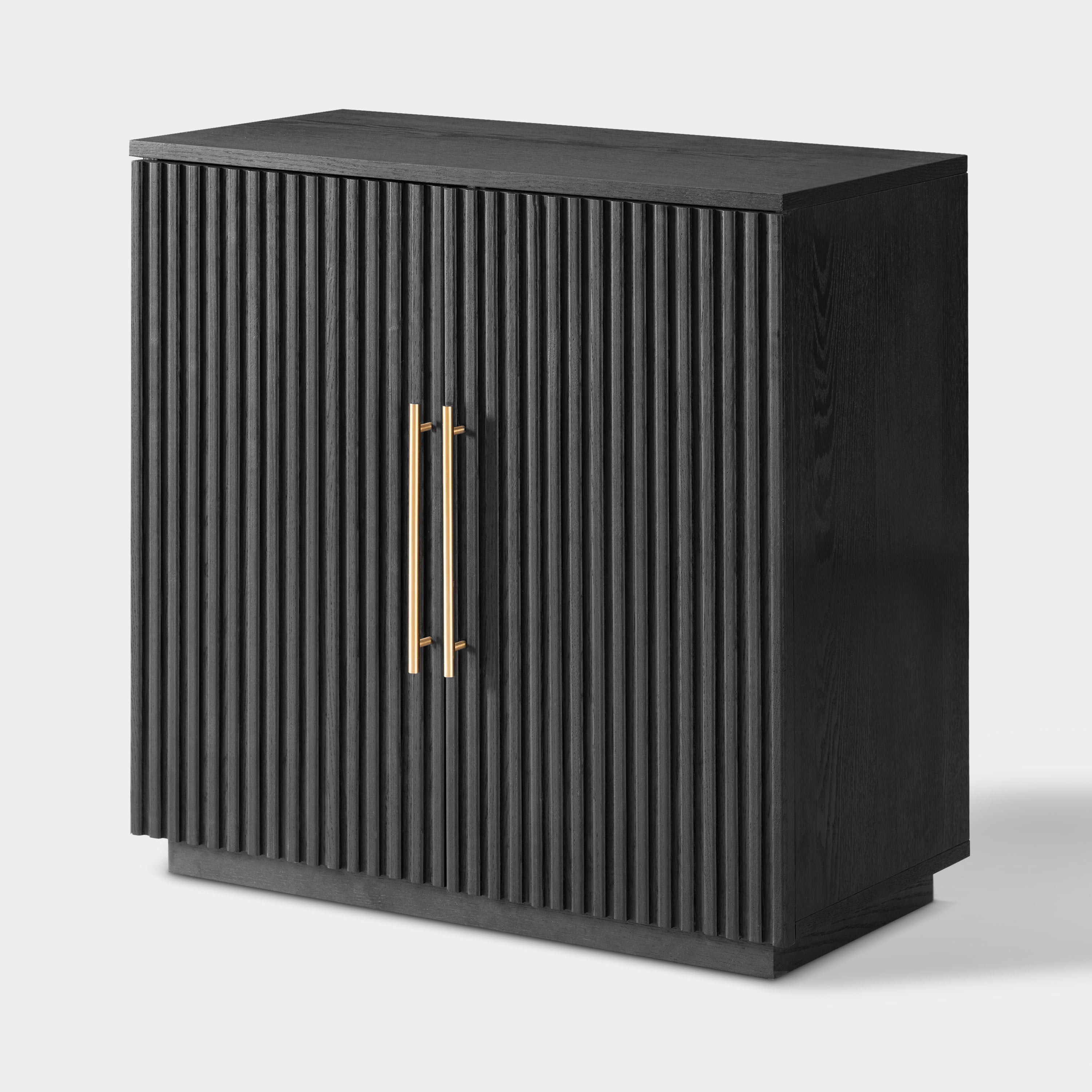 Holt 63″ Medienkonsole aus Eiche (2er-Set) 