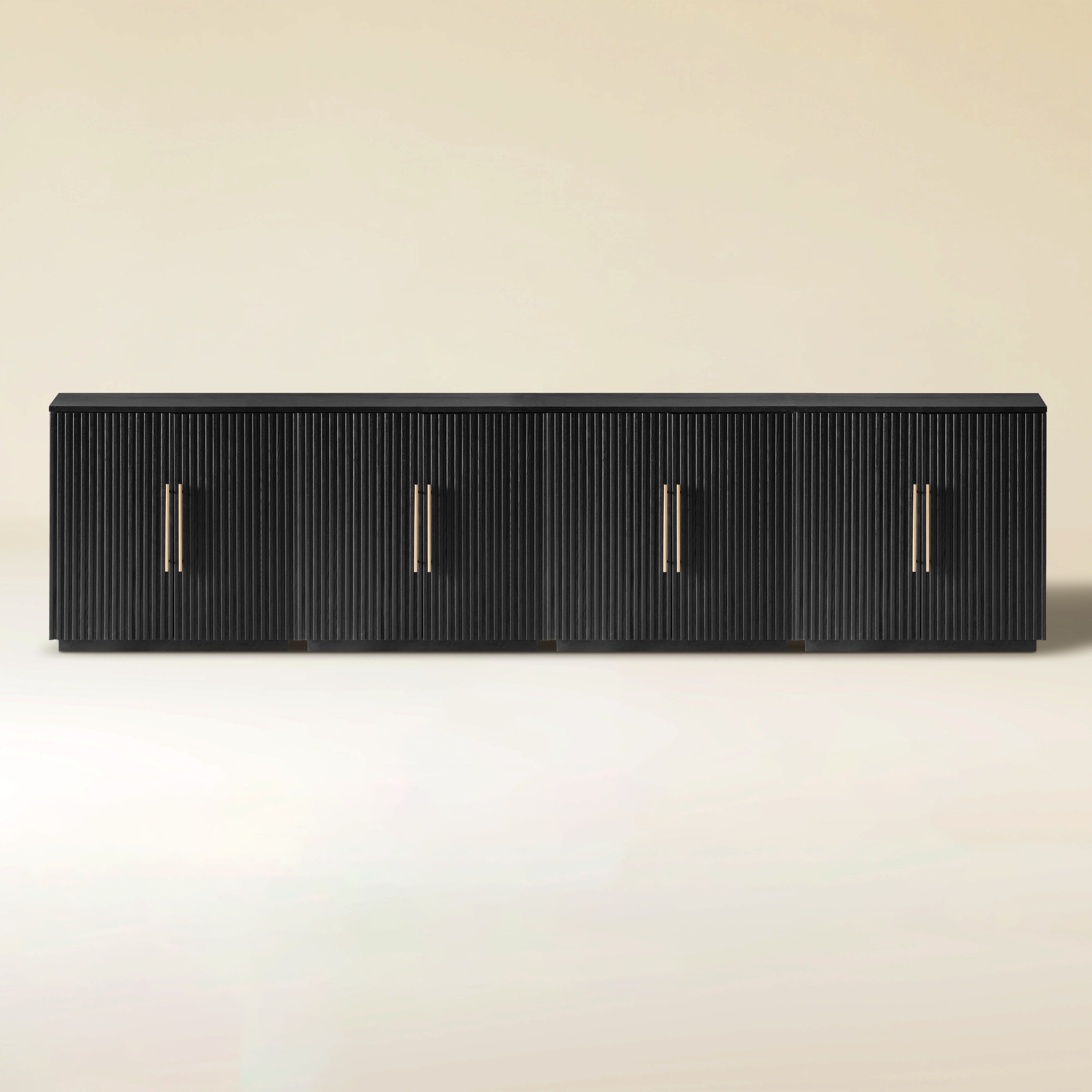 Holt 126″ Medienkonsole aus Eiche (4er-Set) 