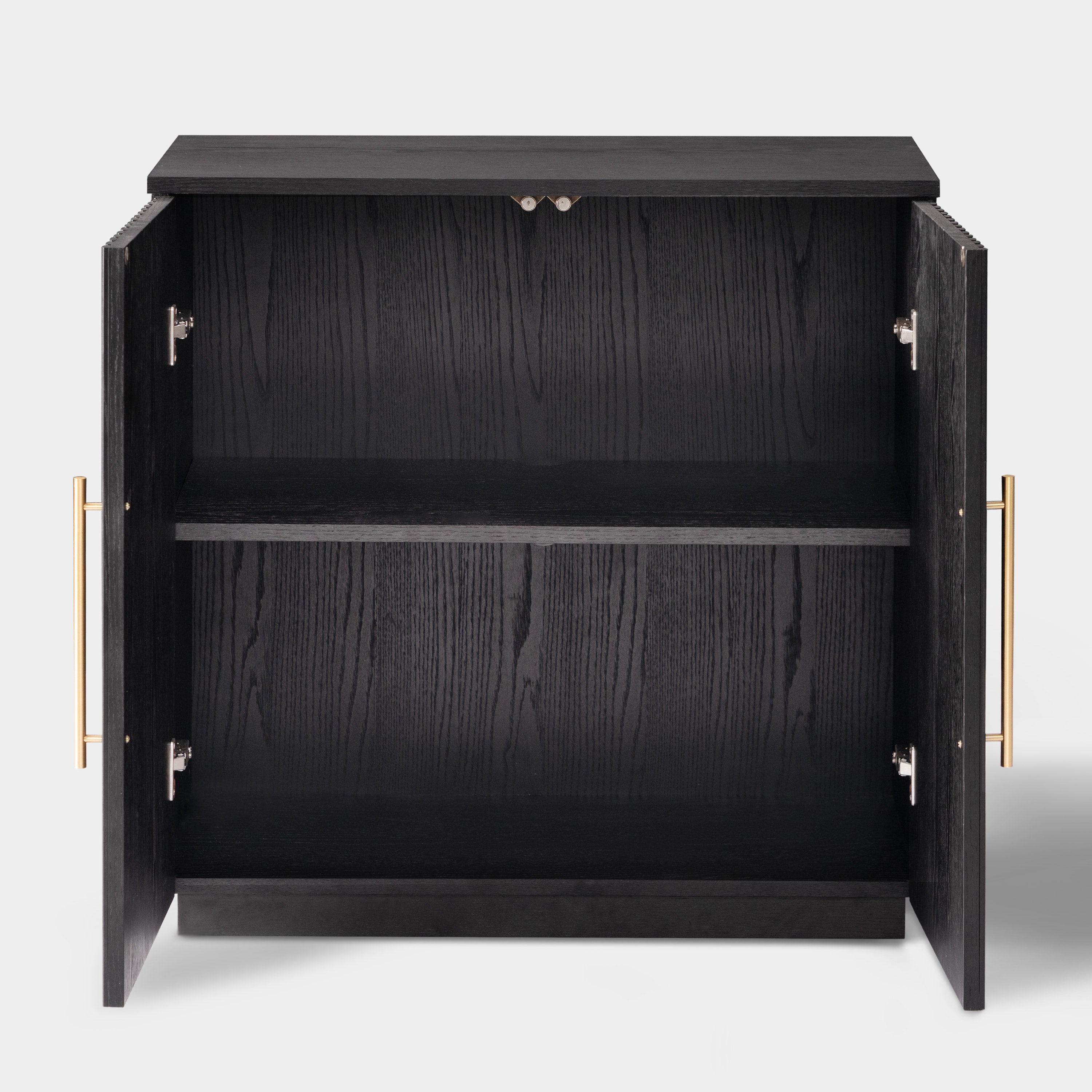 Holt 126″ Medienkonsole aus Eiche (4er-Set) 