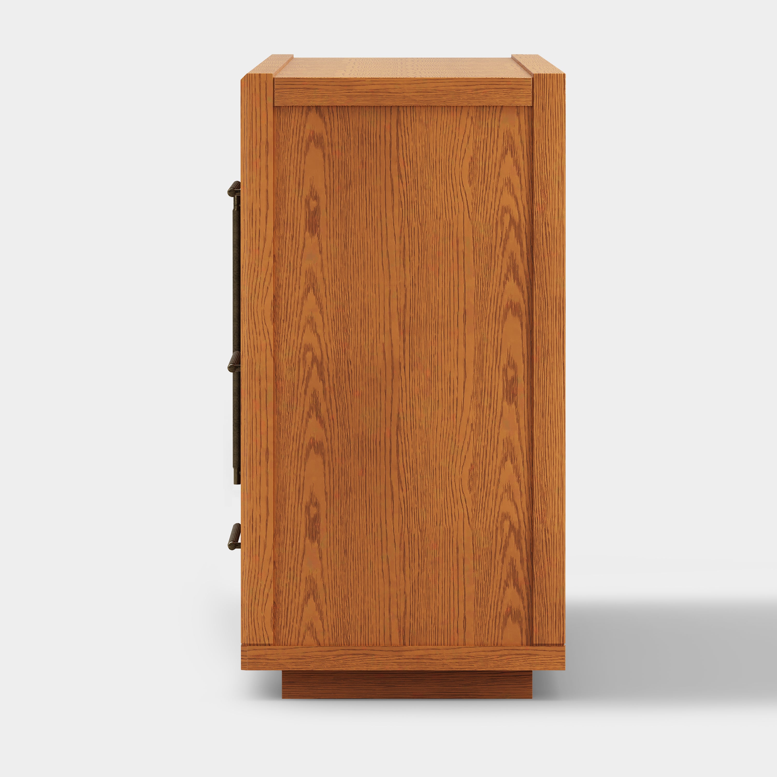 Alvar Arched 94,5″ Modulare Medienkonsole aus Eiche (3er-Set)