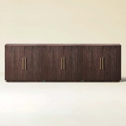 Holt 95″ Solid Oak Console(Set of 3)