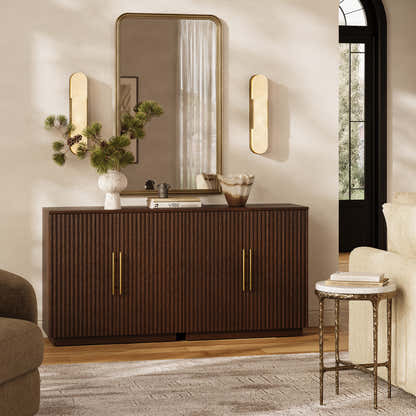 Holt 63″ Medienkonsole aus Eiche (2er-Set) 