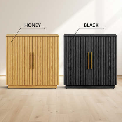 Holt 63″ Medienkonsole aus Eiche (2er-Set) 