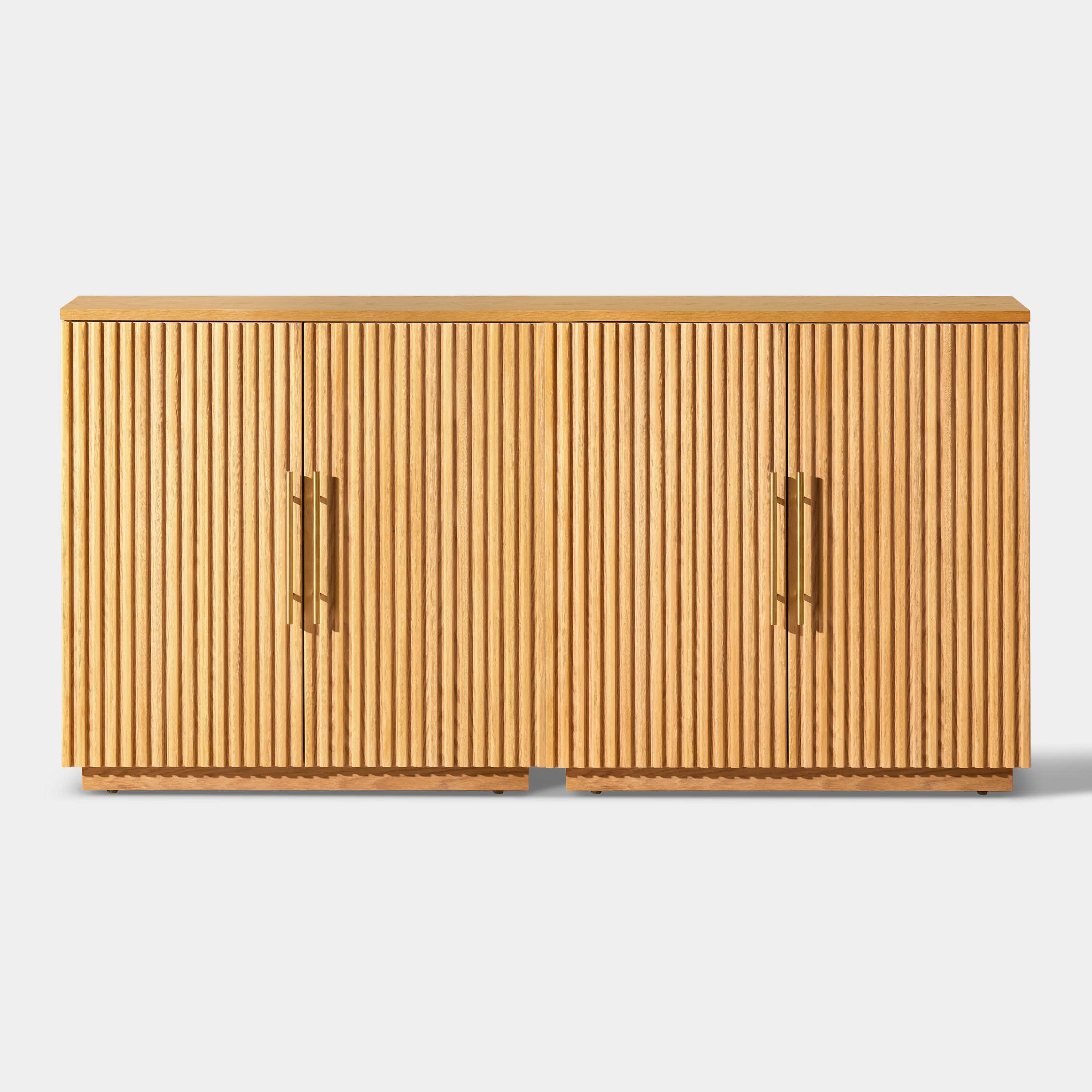 Holt 63″ Medienkonsole aus Eiche (2er-Set) 