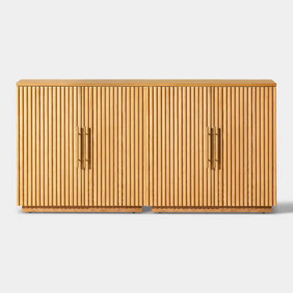 Holt 63″ Medienkonsole aus Eiche (2er-Set) 