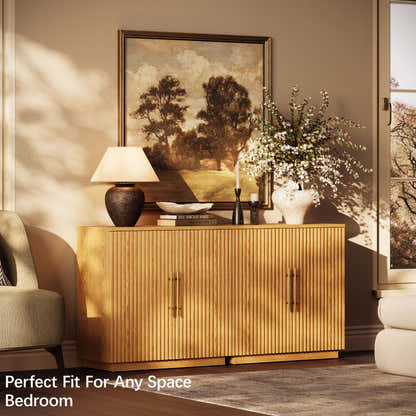 Holt 63″ Medienkonsole aus Eiche (2er-Set) 