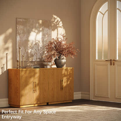 Holt 63″ Medienkonsole aus Eiche (2er-Set) 