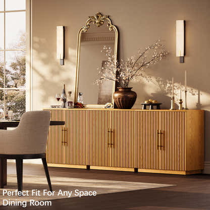 Holt 126″ Medienkonsole aus Eiche (4er-Set) 