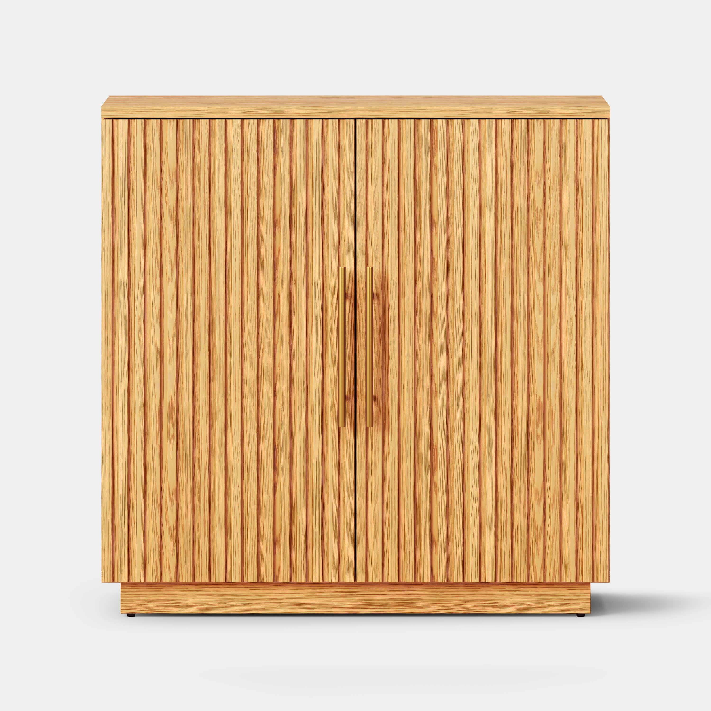 Holt 126″ Medienkonsole aus Eiche (4er-Set) 