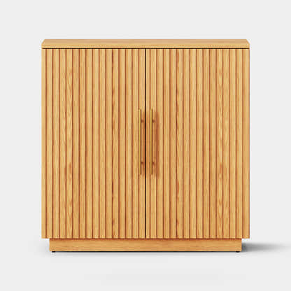 Holt 126″ Medienkonsole aus Eiche (4er-Set) 