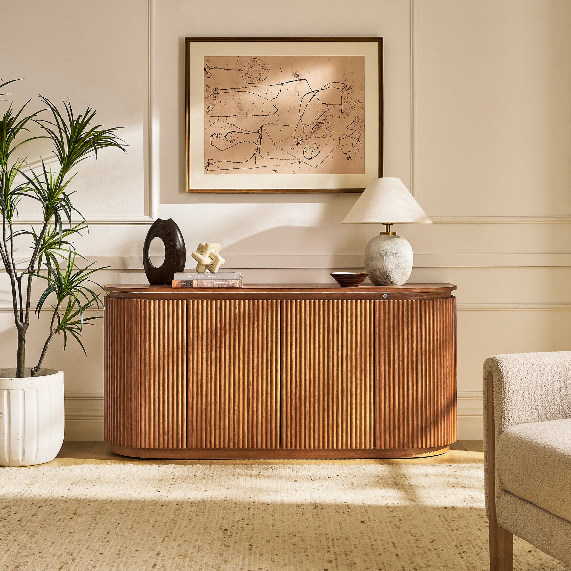 Ewan Sideboard aus Eiche, 160 cm