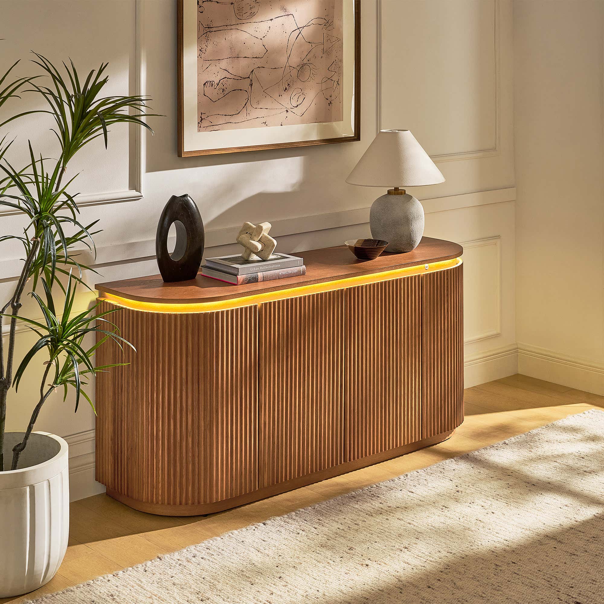 Ewan Sideboard aus Eiche, 160 cm