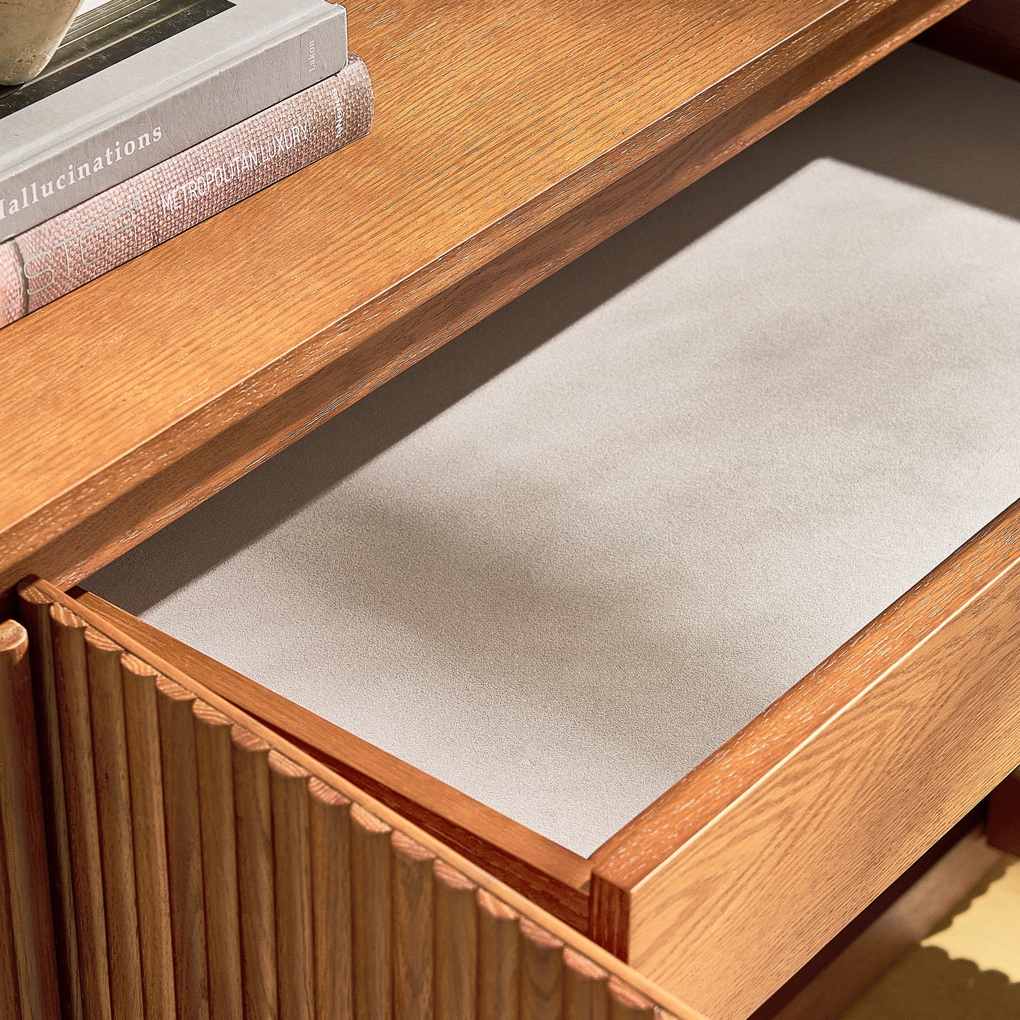 Ewan Sideboard aus Eiche, 160 cm