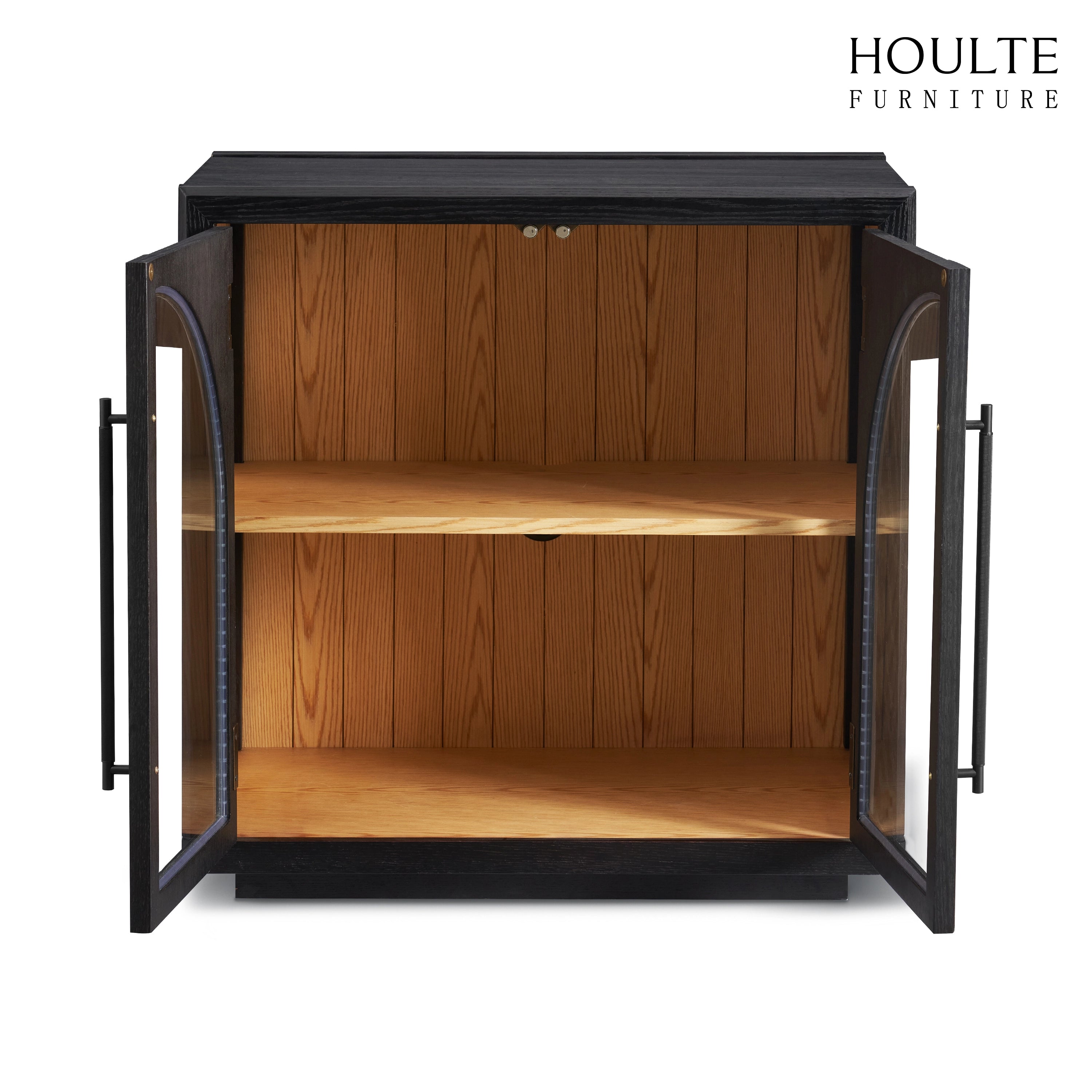 Alvar Arched 157.5″ Oak Modular Media Console(Set of 5)