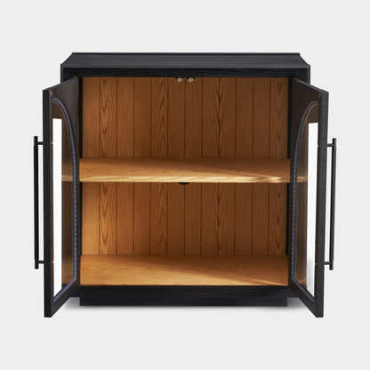 Alvar Arched 63″ Oak Media Console(Set of 2)