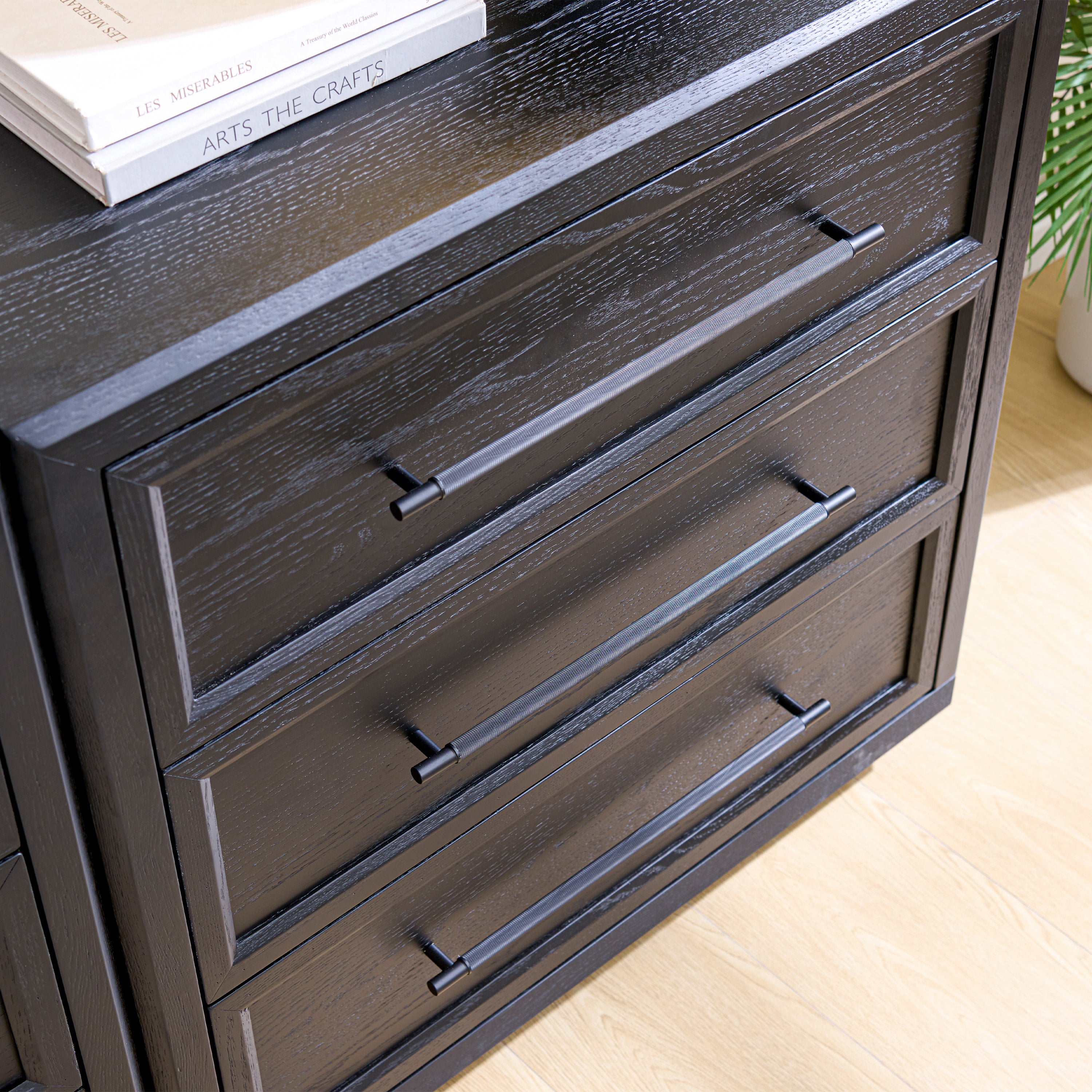 Alvar Arched 126″ Modulare Medienkonsole aus Eiche (4er-Set)