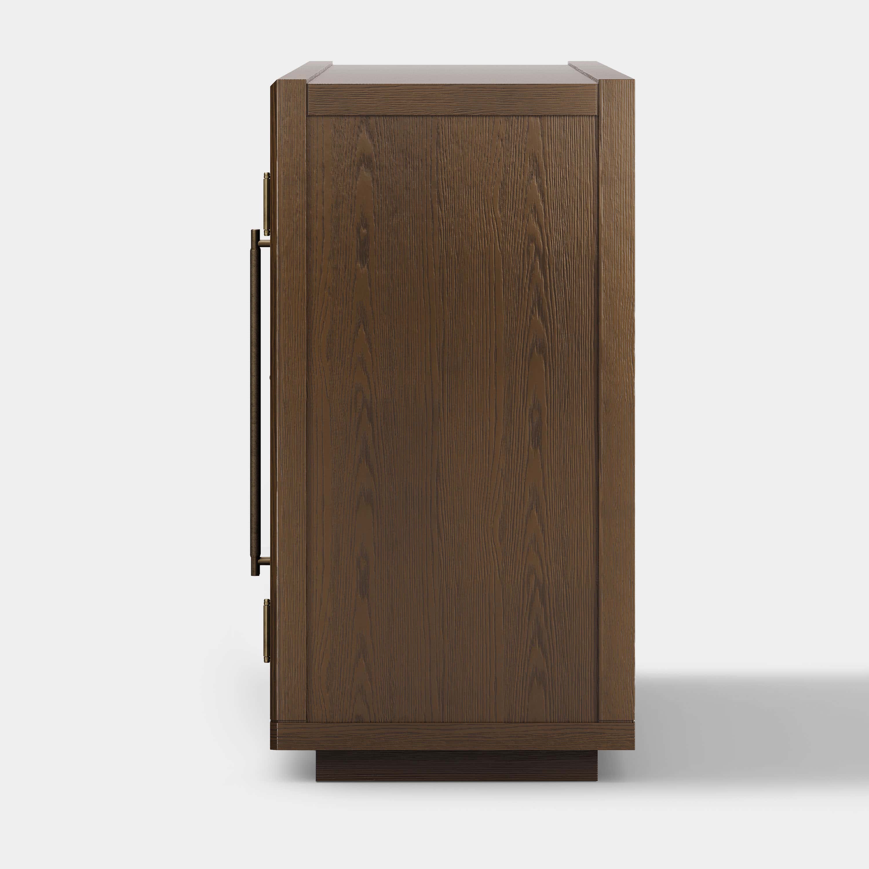 Alvar Arched 94,5″ Modulare Medienkonsole aus Eiche (3er-Set)