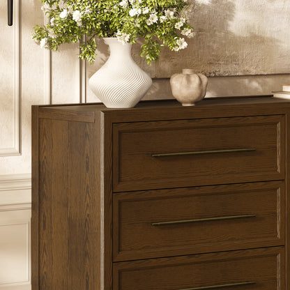 Alvar Arched 94,5″ Modulare Medienkonsole aus Eiche (3er-Set)