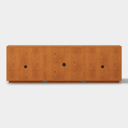 Alvar Arched 94,5″ Modulare Medienkonsole aus Eiche (3er-Set)