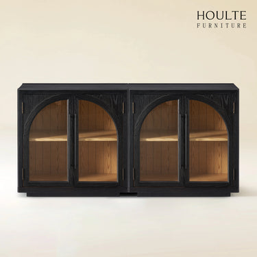 Alvar Arched 63″ Medienkonsole aus Eiche (2er-Set)