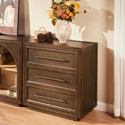 Alvar Arched 157.5″ Oak Modular Media Console(Set of 5)