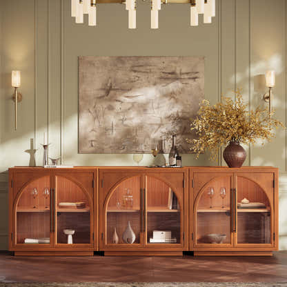 Alvar gewölbter 31,5-Zoll-Lagerschrank aus Eiche