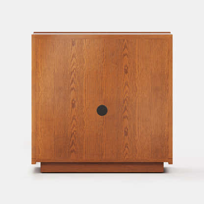 Alvar gewölbter 31,5-Zoll-Lagerschrank aus Eiche