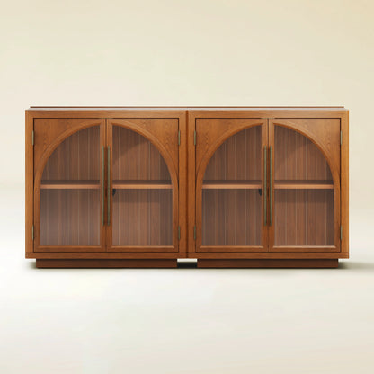 Alvar Arched 63″ Medienkonsole aus Eiche (2er-Set)