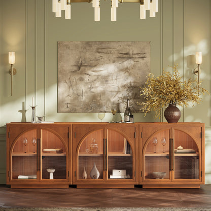 Alvar gewölbter 31,5-Zoll-Lagerschrank aus Eiche