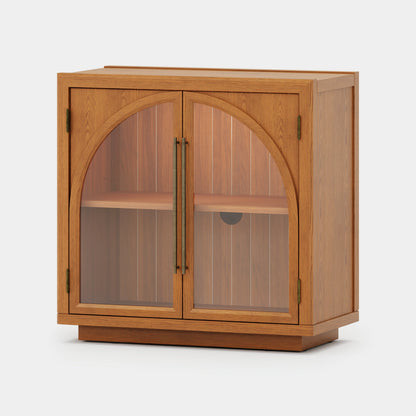 Alvar Arched 128″ Modulare Medienkonsole aus Eiche (4er-Set)