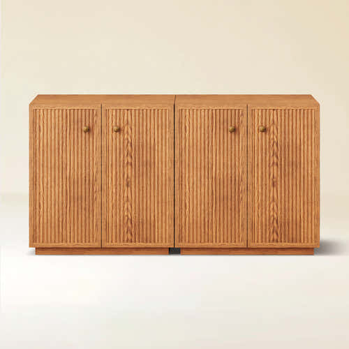 Avery Oak Cabinet 60"W (Set of 2)