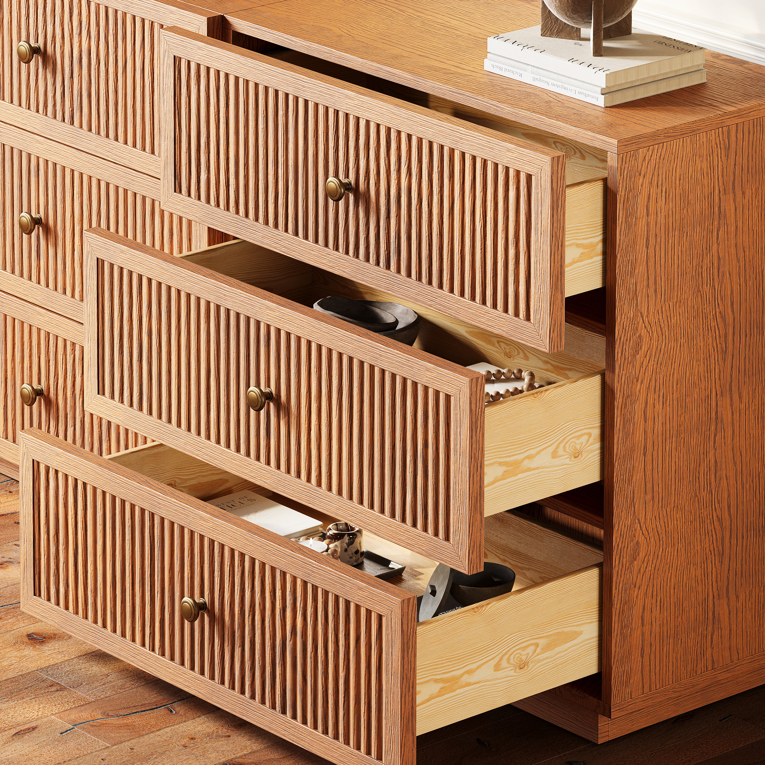 Avery Oak 3-Drawer Chest 30"W