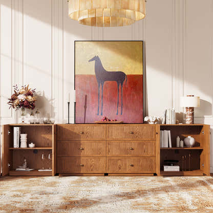 Avery Oak Modular Sideboard 120"W