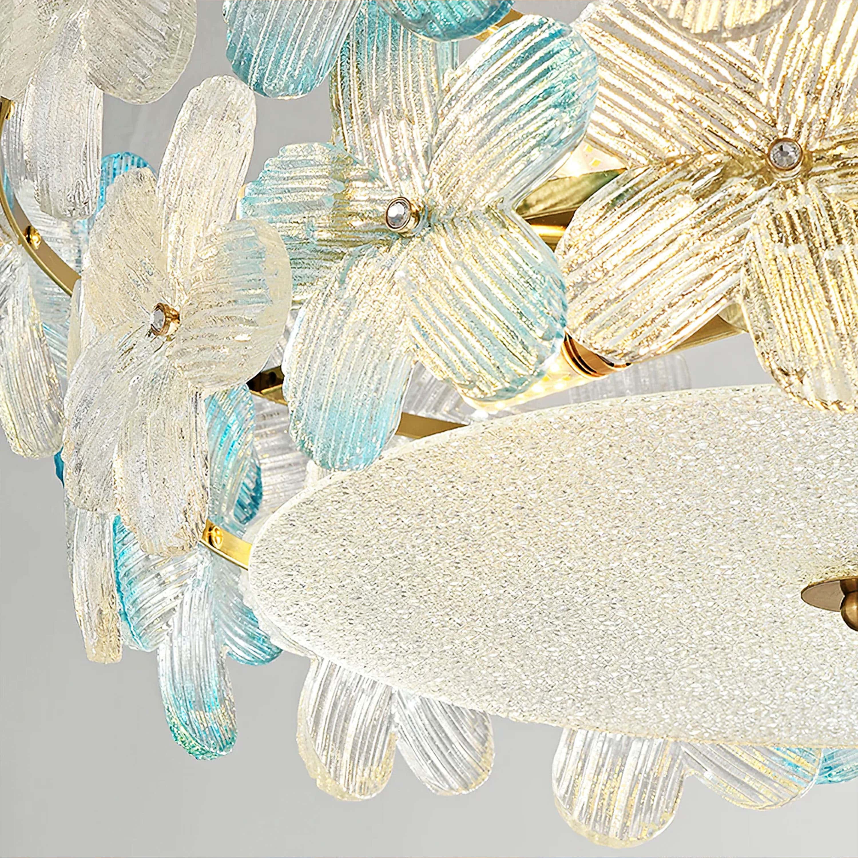 Blumea Cluster Glass Flush Mount