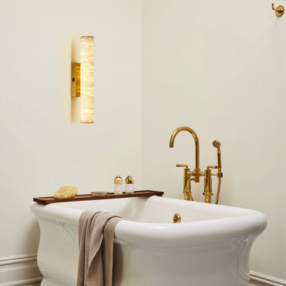 Sylvia Palladian Alabaster Wandleuchte 20"H