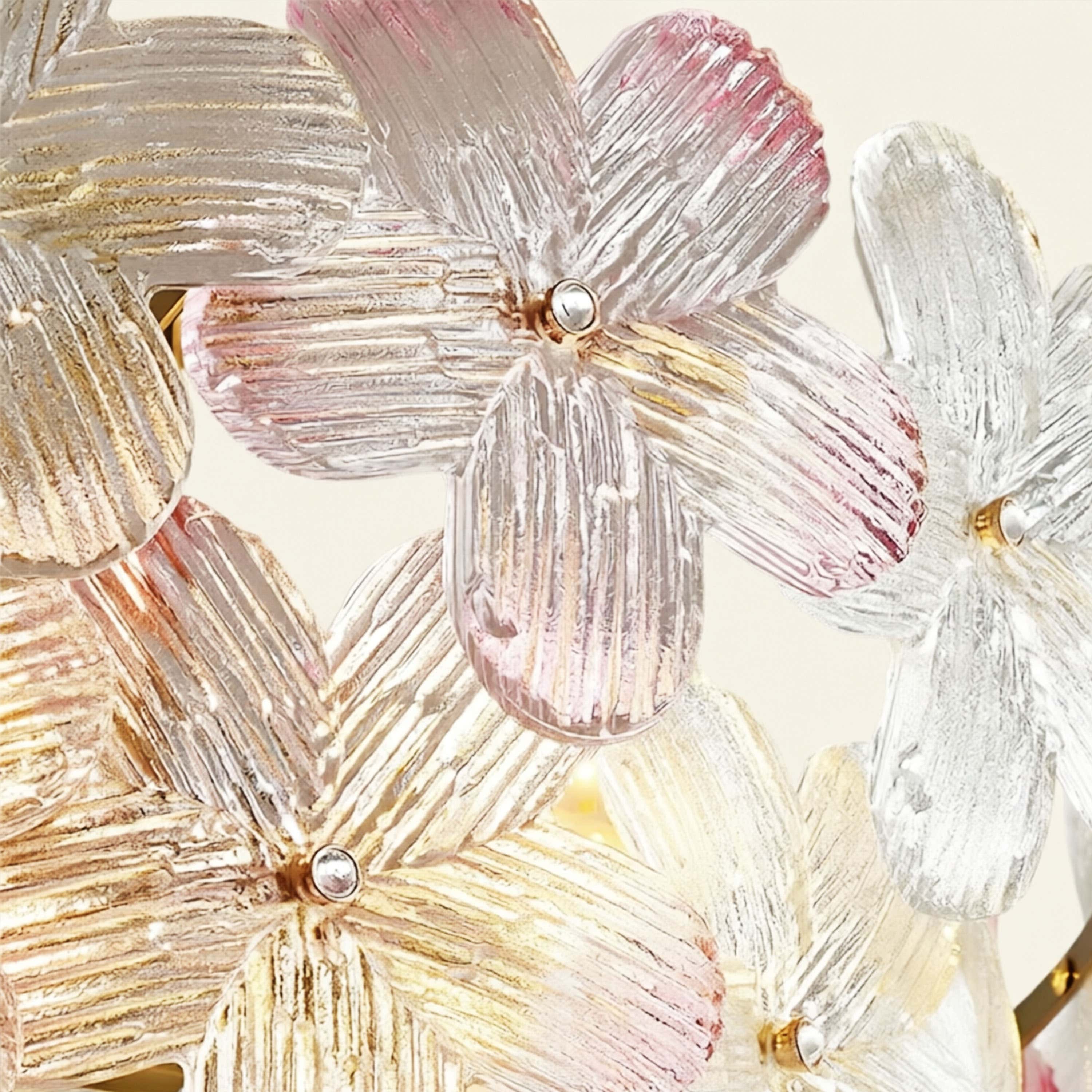 Blumea Cluster Glass Flush Mount