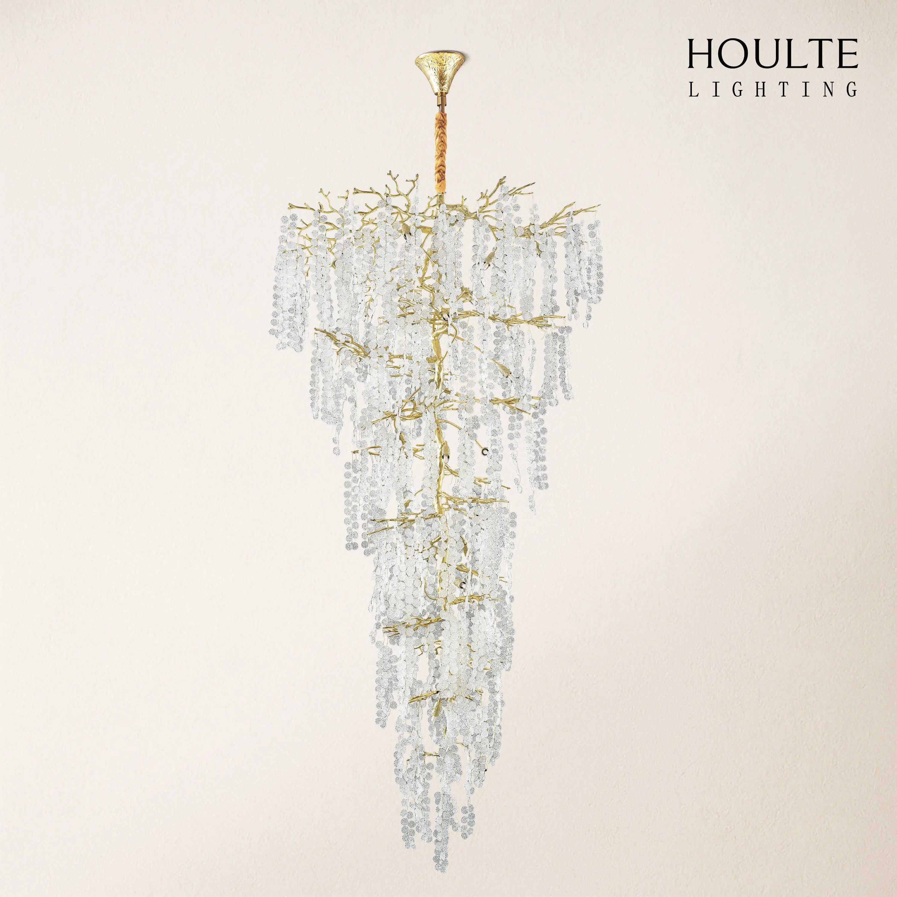 Shiro Noda Crystal Tree Branch Chandelier 95"