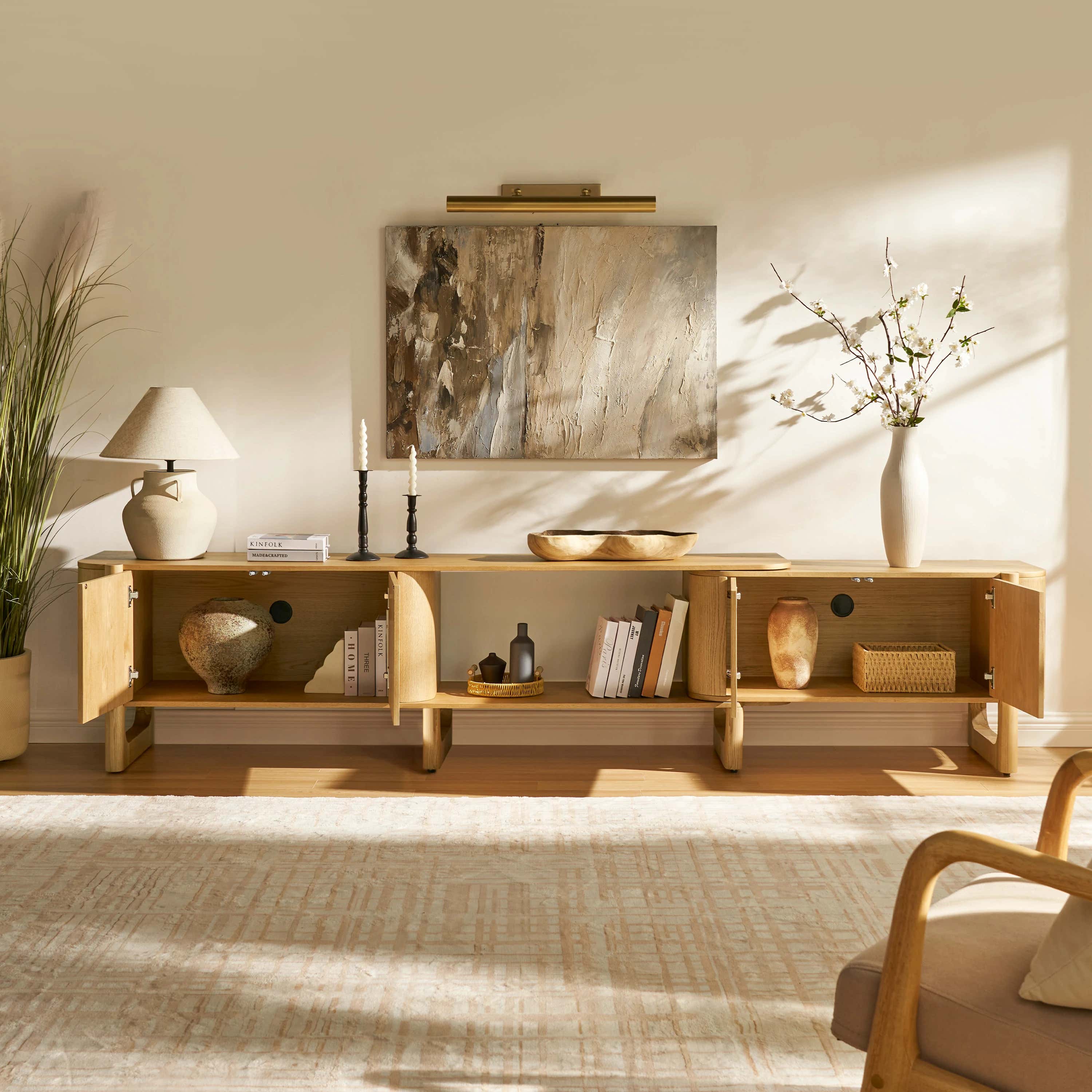 Ausziehbarer TV-Ständer Silas 80" bis 110"