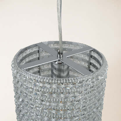 Stellar Beads Pendant Lights Smoke Clear 12"#Finish_Clear