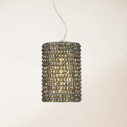 Stellar Beads Pendant Lights Smoke Clear 12"#Finish_Grep