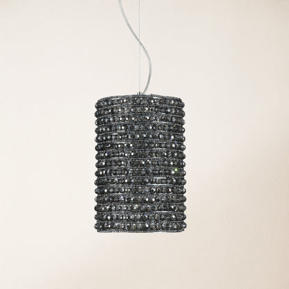 Stellar Beads Pendelleuchten, rauchfarben, klar, 30,5 cm
