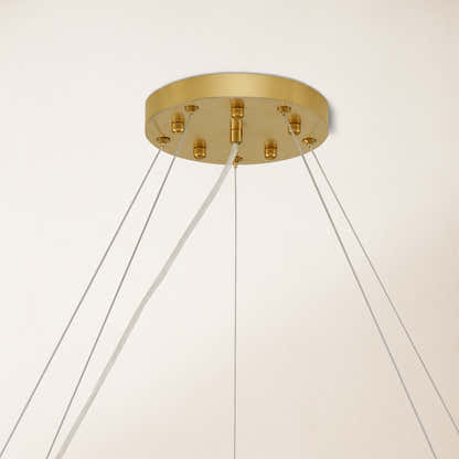 Stellara Crystal Strip Round Chandelier 40"D