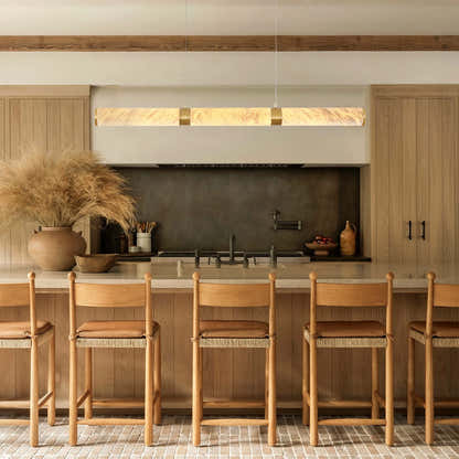 Sylvia Alabaster Linear Chandelier 47"