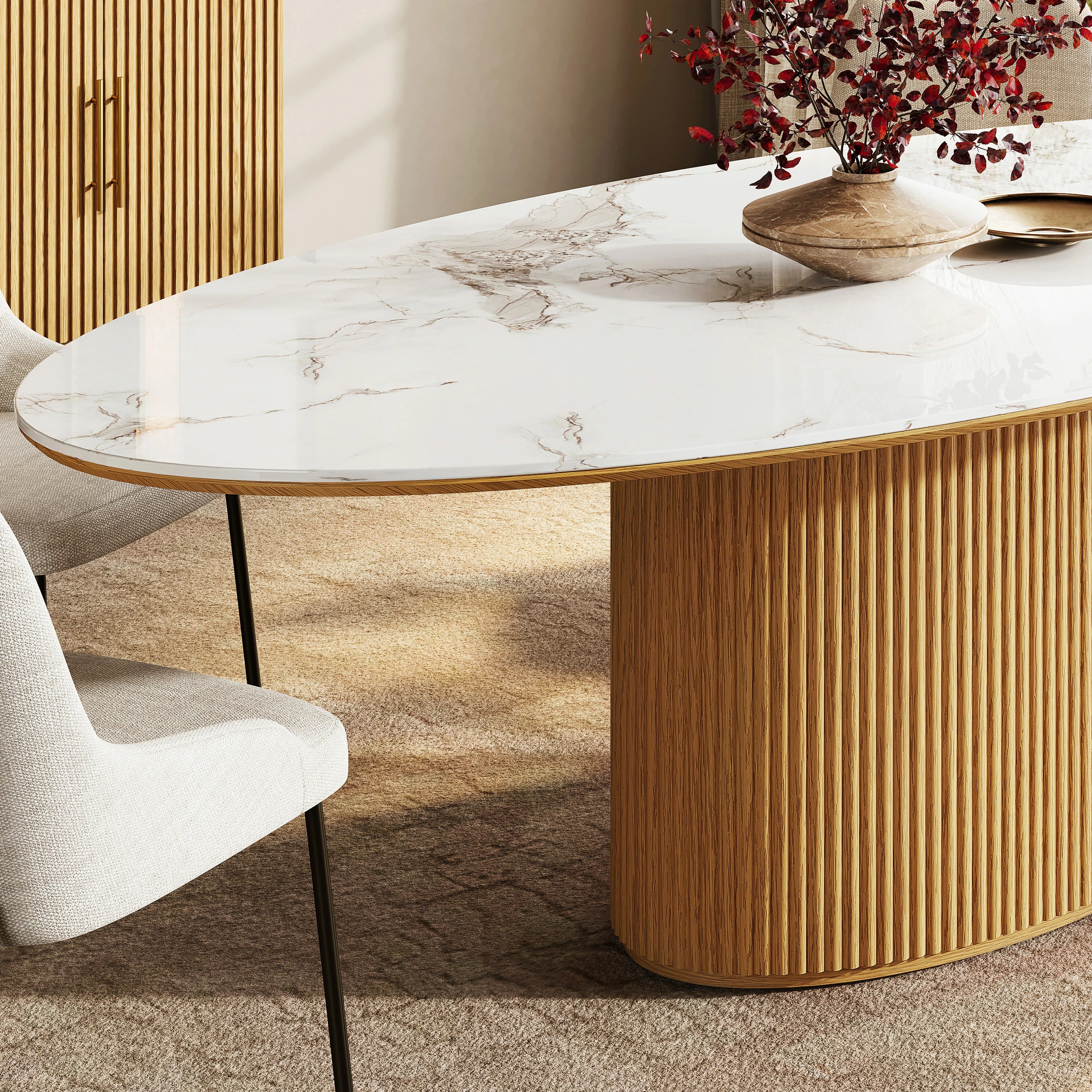 Marley Sintered Stone Dining Table 93"