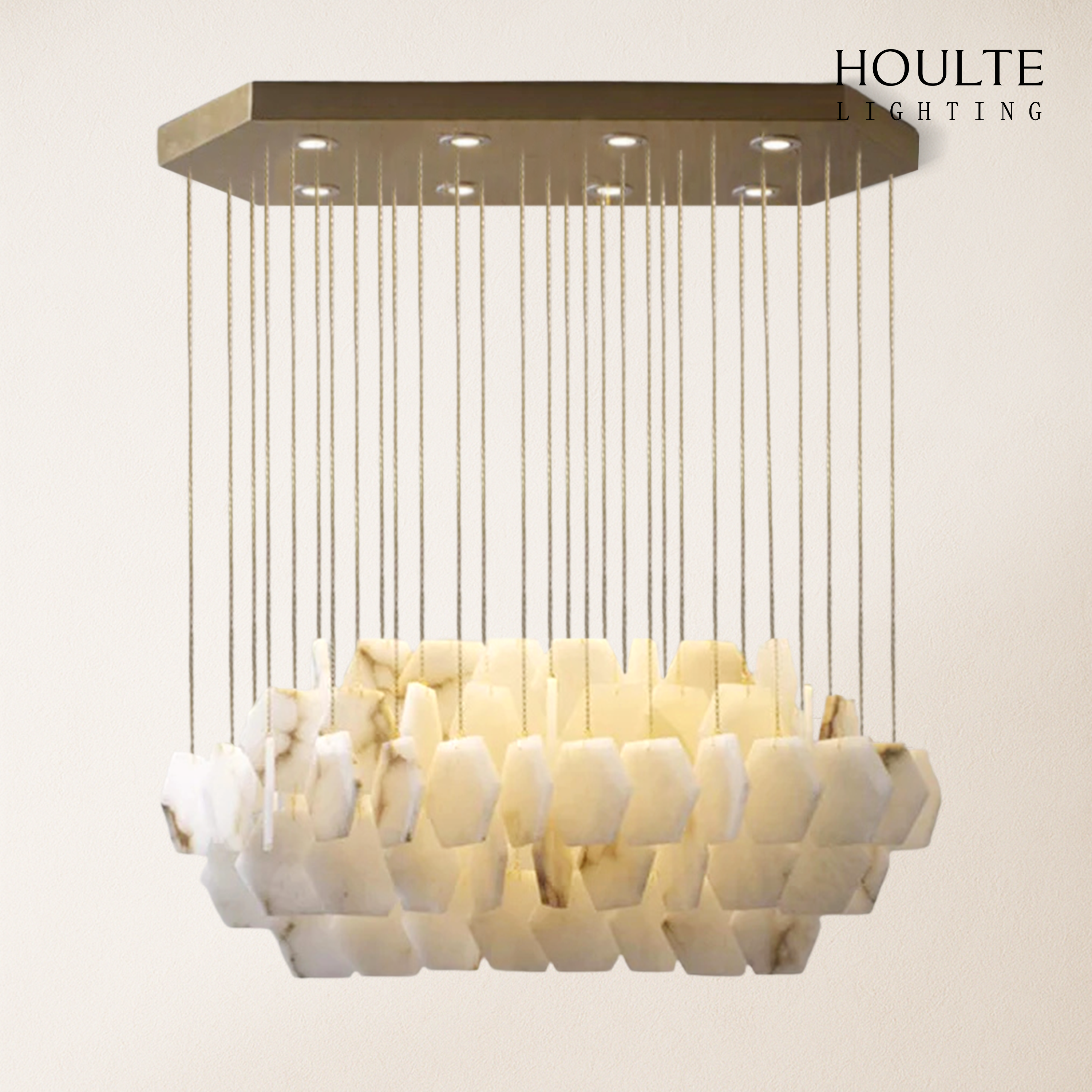 Talan Natural Alabaster Modern Chandelier
