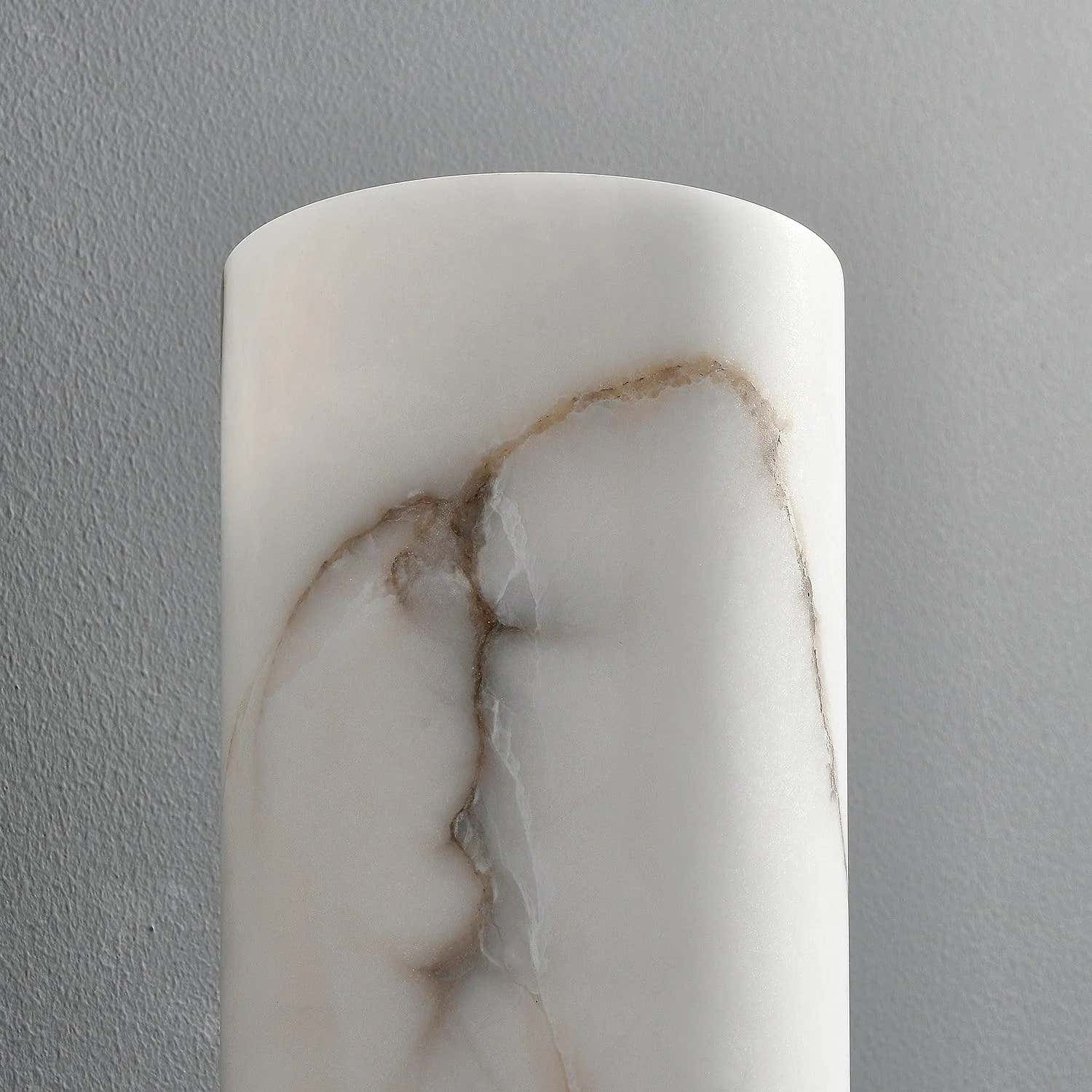 Xelora Alabaster Torch Wall Sconce