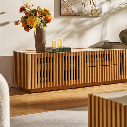 Rechteckiger Couchtisch Isla aus Eiche, 119 cm